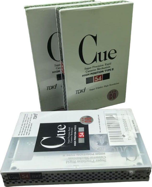 Compact Cassette TDK CUE 54 "CUE-54WK" Type II Chrome 1990 Japan