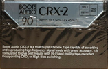 Compact Cassette Boots / Boots Audio CRX-2 90 Type II Chrome 1984 UK