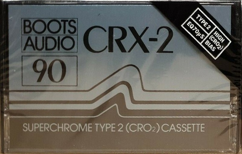 Compact Cassette Boots / Boots Audio CRX-2 90 Type II Chrome 1984 UK