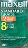 VHS, Video Home System Maxell Standard Grade 160 Type I Normal North America