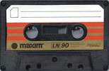 Compact Cassette Maxim LN 90 Type I Normal 1988 Hong Kong