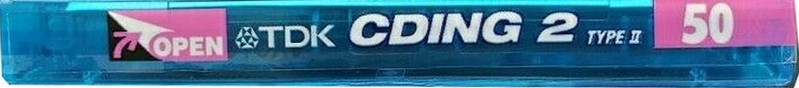 Compact Cassette TDK CDing 2 50 "CD2-50T" Type II Chrome 1999 Japan