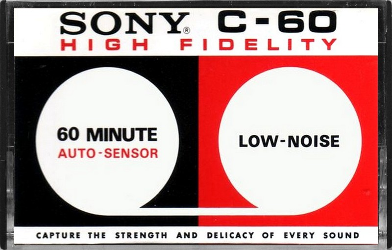 Compact Cassette Sony 60 "High Fidelity" Type I Normal 1971 USA