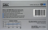 Compact Cassette SKC GX 60 Type I Normal 1990 Europe