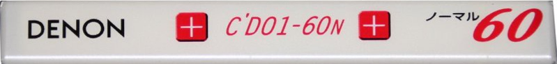 Compact Cassette Denon CDo 1 60 "C-DO 1 60N" Type I Normal 1997 Japan