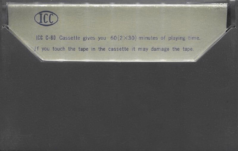 Compact Cassette ICC 60 Type I Normal 1969 Japan
