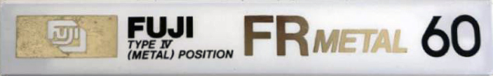Compact Cassette Fuji FR Metal 60 Type IV Metal 1982 Japan