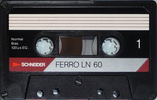Compact Cassette Schneider Ferro LN 60 Type I Normal 1985 Europe