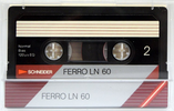 Compact Cassette Schneider Ferro LN 60 Type I Normal 1985 Europe