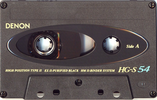 Compact Cassette Denon HG-S 54 "HG-S54R" Type II Chrome 1991 Japan