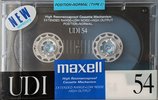 Compact Cassette Maxell UDI / UD1 54 Type I Normal 1988 Japan