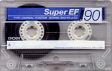 Compact Cassette Sony Super EF 90 "C-90EF" Type I Normal 1992 Europe