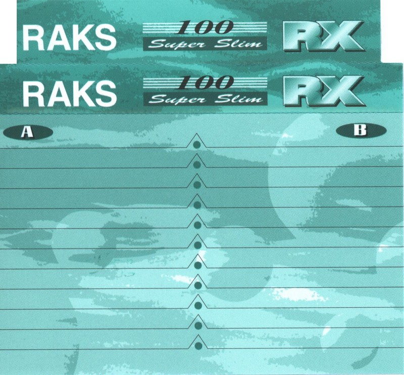 Compact Cassette RAKS RX 100 Type I Normal 1993 Europe