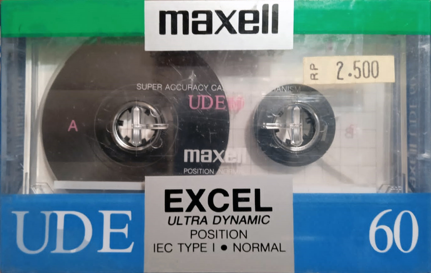 Compact Cassette Maxell UDE 60 "EXCEL" Type I Normal 1987 Indonesia