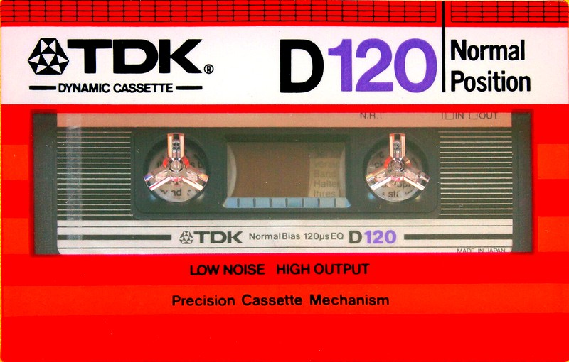 Compact Cassette TDK D 120 Type I Normal 1982 Australia, Europe