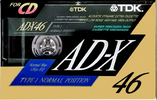 Compact Cassette TDK AD-X 46 "AD-X46R" Type I Normal 1991 Japan