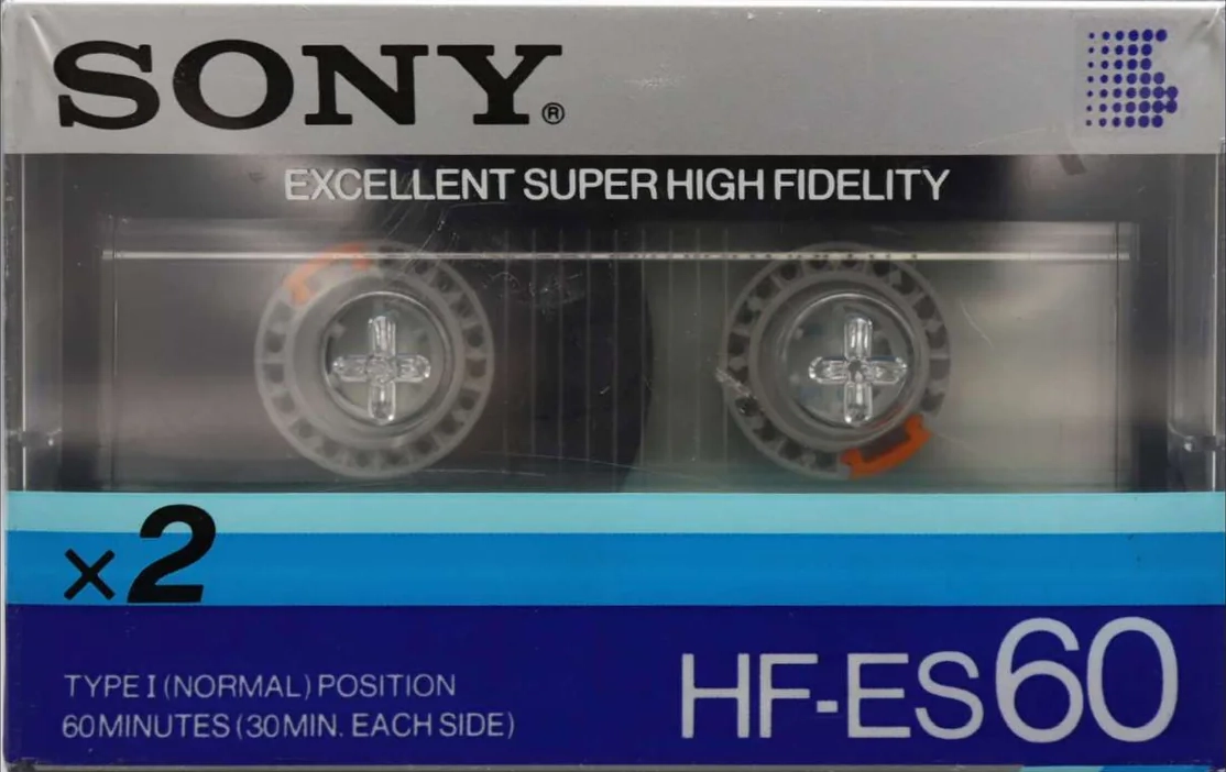 2 pack Sony HF-ES 60 Type I Normal 1985 Japan