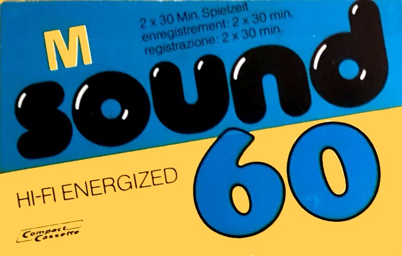 Compact Cassette M Sound 60 Type I Normal 1988 Europe