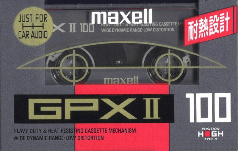 Compact Cassette Maxell GPX 100 Type II Chrome 1992 Japan