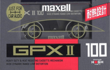 Compact Cassette Maxell GPX 100 Type II Chrome 1992 Japan