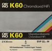 Compact Cassette ORWO 60 Type II Chrome 1985 East Germany