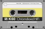 Compact Cassette ORWO 60 Type II Chrome 1985 East Germany