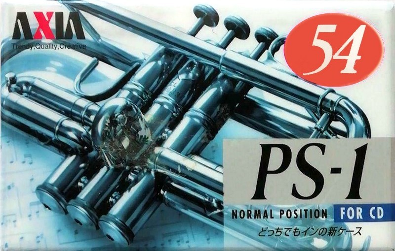 Compact Cassette AXIA PS-I / PS-1 54 "PS1H 54" Type I Normal 1996 Japan