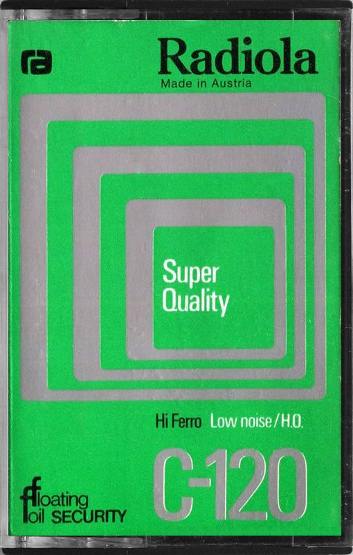 Compact Cassette Radiola Super Quality 120 Type I Normal 1975 Europe