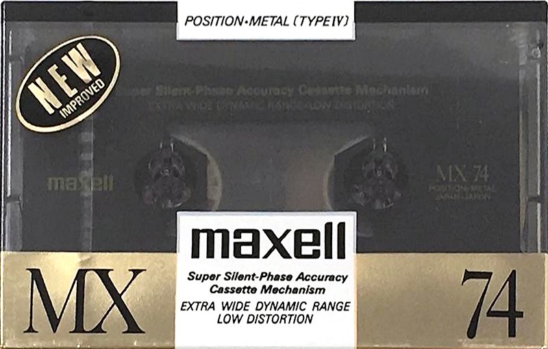 Compact Cassette Maxell MX 74 Type IV Metal 1988 Japan
