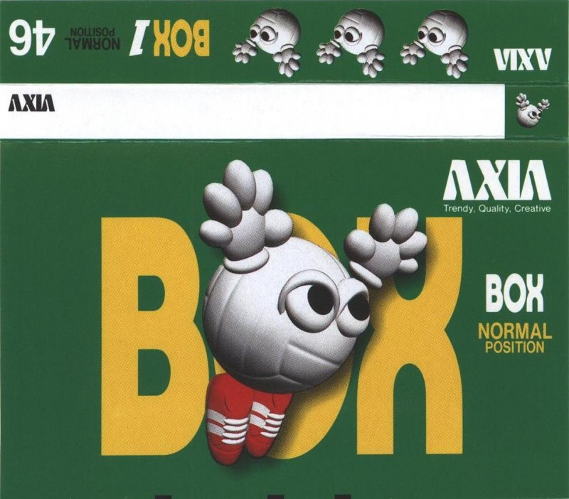 Compact Cassette AXIA Box 1 46 "BOX1A 46" Type I Normal 1995 Japan