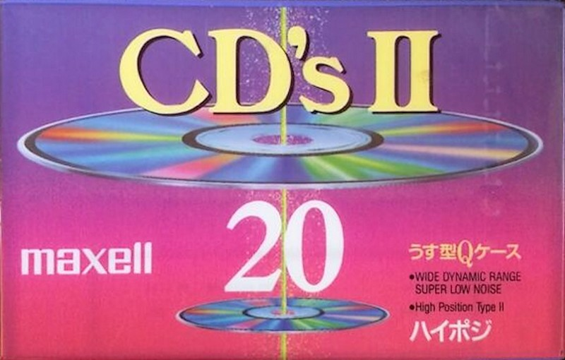 Compact Cassette Maxell CD`s II / CD`s 2 20 "CDS2-20" Type II Chrome 1992 Japan