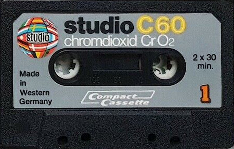Compact Cassette Studio 60 Type II Chrome 1976 Europe