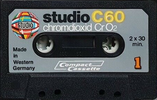 Compact Cassette Studio 60 Type II Chrome 1976 Europe