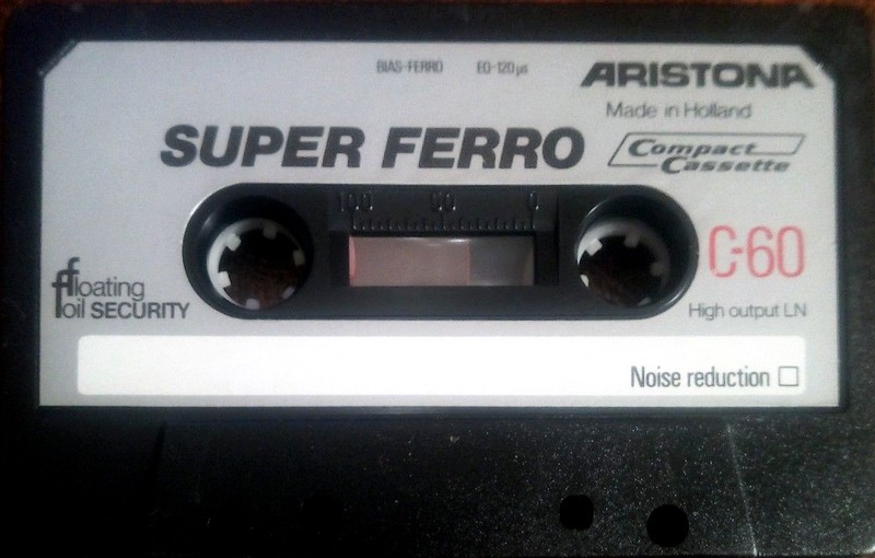 Compact Cassette Aristona Super Ferro 60 Type I Normal 1978 Europe