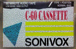 Compact Cassette SONIVOX 60 Type I Normal China