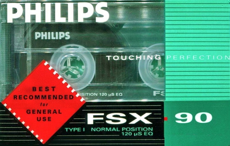 Compact Cassette Philips FSX 90 Type I Normal 1989 Europe