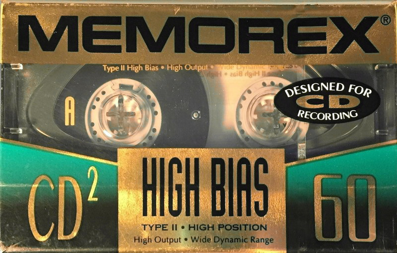 Compact Cassette Memorex CD 2 60 Type II Chrome 1995 Canada, USA