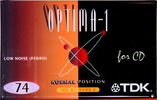 Compact Cassette TDK Optima 74 Type I Normal 2001 Europe