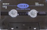Compact Cassette Sony CD-IT 100 "C-100CDIT2" Type II Chrome 1992 North America