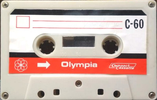 Compact Cassette Olympia 60 Type I Normal 1977 Hong Kong