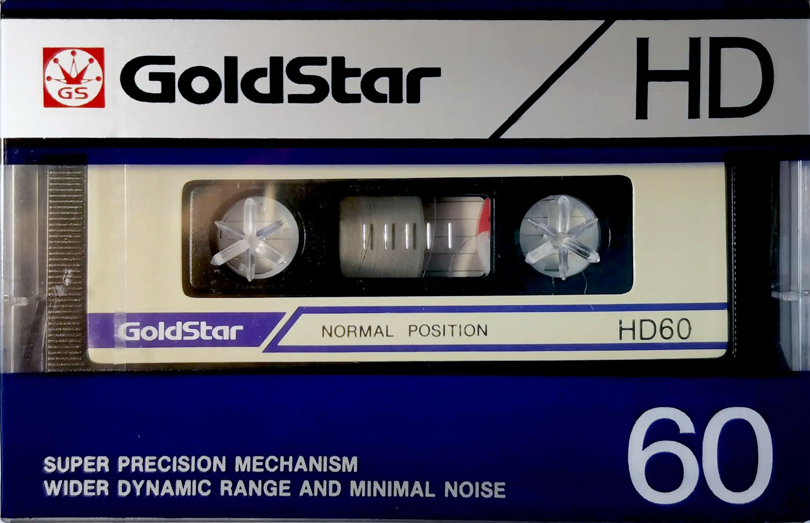 Compact Cassette Goldstar HD 60 Type I Normal 1987 North America