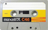 Compact Cassette Maxell LN 46 Type I Normal 1974 Japan
