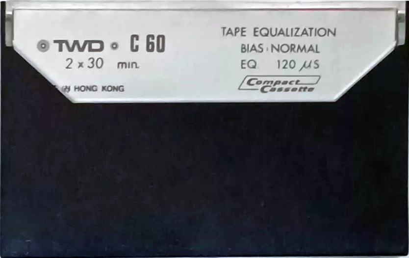 Compact Cassette TWD 60 Type I Normal Hong Kong