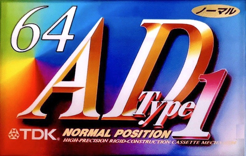 Compact Cassette TDK AD1 64 Type I Normal 1995 Japan