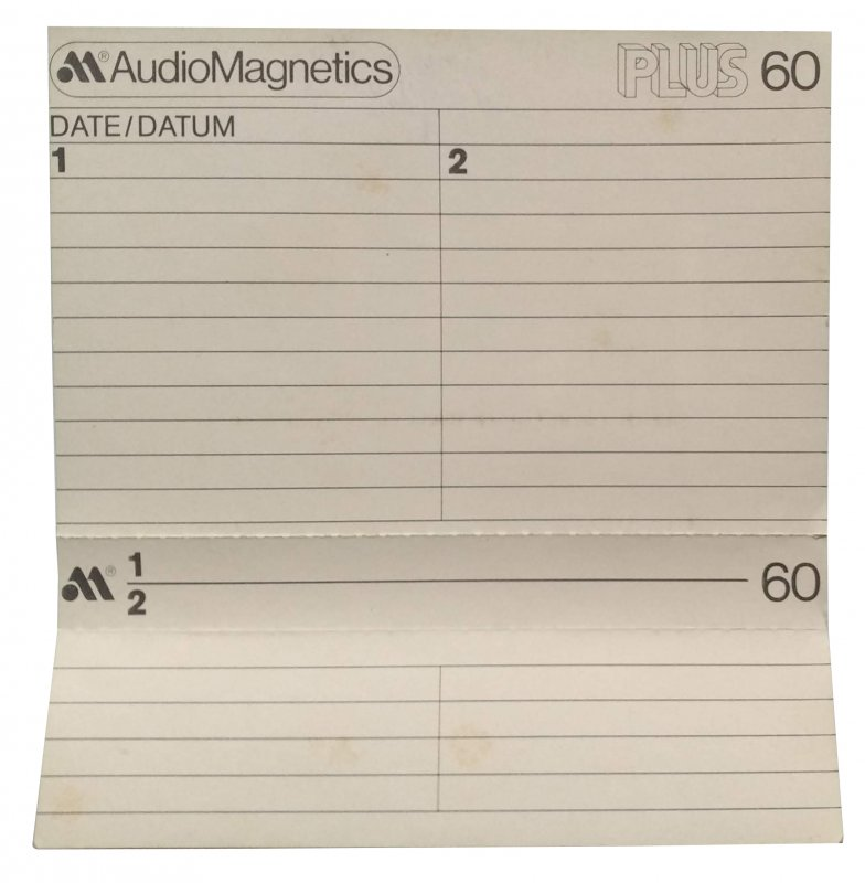 Compact Cassette Audio Magnetics Plus 60 Type I Normal 1979 Europe