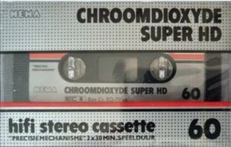 Compact Cassette Hema Chroomdioxyde Super HD 60 Type II Chrome 1983 Netherlands