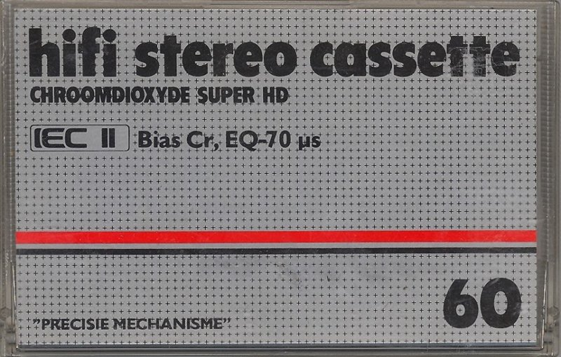 Compact Cassette Hema Chroomdioxyde Super HD 60 Type II Chrome 1983 Netherlands
