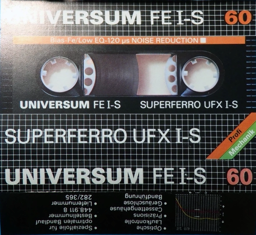 Compact Cassette Universum UFX I-S 60 Type I Normal 1983 Europe