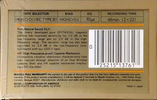 Compact Cassette Maxell XLII 46 Type II Chrome 1986 USA