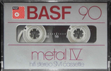 Compact Cassette BASF Metal IV 90 Type IV Metal 1979 Europe